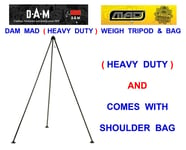 DAM HEAVY DUTY WEIGHING TRIPOD+BAG FOR MATCH CARP ROD FISHING WEIGH SLING SCALES