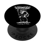 Black Metal Hail Santa Christmas - Krampus is Coming to Town PopSockets PopGrip Adhésif