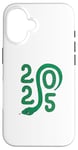 Coque pour iPhone 16 Bonne année chinoise - Symbole serpent vert Nouvel An 2025