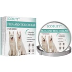 SCOBUTY Collier Anti Puces pour Chien,Anti Puces Chat,Anti-Puces,Anti Tiques,Imperméable Collier Anti-puces Convient à la Plupart des Chiens Chat