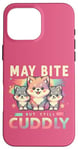 Coque pour iPhone 16 Pro Max May Bite But Still Jouet de jeu en forme de loup en fourrure