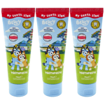 Bluey Strawberry Children Fluoride Toothpaste Oral Dental Care x3