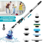 9 in 1 Electric Spin Scrubber Handheld Cleaning Brush Cordless Turbo Scrub Tools