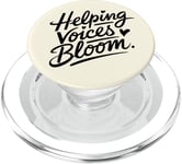 Helping Voices Bloom Orthophonie Femmes PopSockets PopGrip pour MagSafe