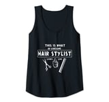 Womens Funny Awesome Hair Stylist Hairdresser Barber Haircut Cutter Tank Top