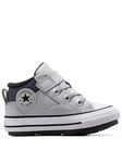 Converse Infants Counter Climate Leather Mid Trainers - Grey, Grey, Size 2 Younger