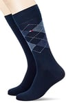 Tommy Hilfiger - Classic Mens Socks - Men's Accessories - Tommy Hilfiger Mens Socks - Signature Embroidered Logo - 2 Pack - Dark Navy