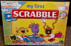 My First Scrabble Mr. Men & Little Miss Edition (Mattel, 2008) New/Sealed