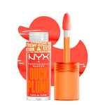 NYX Professional Makeup Laque à Lèvres Repulpante, Couleur Intense, Hautement Pigmentée, Fini Ultra-Brillant, À l'Huile de Gingembre, Vegan, Duck Plump, Teinte : Peach Out
