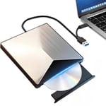 Ulkoisen CD/DVD -levyn polttimen USB 3.0 USB-C alumiinikotelo