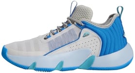 adidas Mixte Trae Unlimited Shoes Chaussures de Basket-Ball, Dash Grey/Metal Grey/Bright Blue, 42 2/3 EU