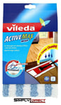 Vileda Activemax Replacement Absorbent Microfibre Pads Mop Head Refill - 1430521