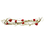 Europalms Rose Garland (EVA), red