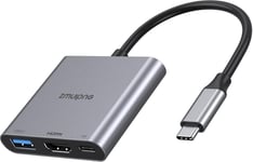 USB C to HDMI Adapter, 3 in 1 HDMI to USBC Digital AV Multiport Adapter