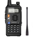 Talkie Walkie BaoFeng UV-S9 Plus Rechargeable Batterie 2800 mAh Portée 8-10KM VHF/UHF Dual Bande 128 Canaux 8W  Noir