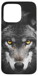 iPhone 15 Pro Max Wolf Lovers Black Wolf Wild Animal Lovers Wolf Illustration Case