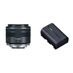 Canon RF 35mm f/1.8 Macro IS STM Lens - Wide angle lens for Canon R system cameras, ideal for portrait and street photography & LP-E6NH Battery EOS R5/R6 compatible EOS