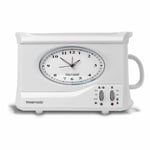 Swan Vintage Teasmade Tea Maker Rapid Boil With Clock & Alarm 850W 600ml STM201N