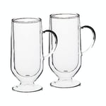 La Cafetière Set of 2 Double-Walled Large Irish Coffee Glasses