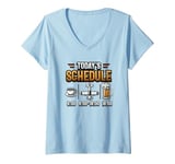 Womens Schedule RC Pilot Aviation RC Airplane V-Neck T-Shirt