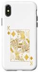 Coque pour iPhone X/XS Lucky Poker Cards Knight King of Diamonds Game Casino