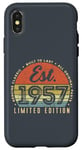 iPhone X/XS Est 1957 Vintage Edition Classic Born in 1957 Retro Birthday Case