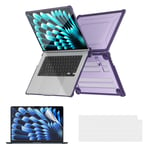 ENKAY Macbook Air 15 M2 (A2941) Kuori Telinetoiminto Violetti