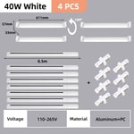 Ensemble complet d'éclairage sur rail pour la décoration intérieure,budgétaire à LED,lustre de magasin,lampe de chambre à coucher,plafonnier sur rail de ma - Type 40w White 4 piece-Cold White 6000K