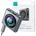 Joyroom Bluetooth AUX-sändare (sändare/mottagare) för bil, TV grå (JR-CB2)