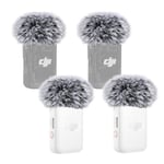 4 Pièces Bonnette Micro Anti Vent Compatible avec DJI Mic 2 Lavalier sans Fil et OSMO Pocket 3 Créateur, Mousse Micro en Fourrure Filtre Anti Pop Professionel Adapté à DJI Mic 2 par YOUSHARES