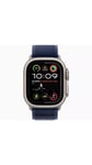 Apple Watch Ultra 2 (GPS + Cellular), 49mm Titanium Case with Blue/Black Trail