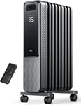 9 Fins Oil Filled Radiator, 2000W Silent Electric Heaters for Home, Free Standin