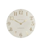 JOHN LEWIS NEW Thomas Kent Arabic Numerals Wall Clock, Oatmeal , 12" (30cm)