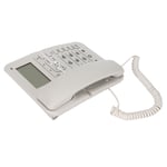 Corded Landline Caller ID Full Hands Free 4 Fast Dial Desktop Wired Telephone W