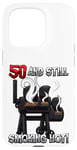 Coque pour iPhone 15 Pro Citation d'anniversaire pour barbecue « Smoking Hot »