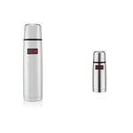 Thermos 184137 Light and Compact Flask, Stainless Steel, 1.0 L