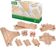 BRIO 33307 Expansion Pack - Advanced Wooden Train Track for Kids Age 3 Years Up