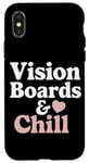 Coque pour iPhone X/XS Manifestation Vision Board Fixation d'objectifs Dream Big Visualize