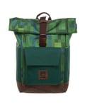 OFFICIAL MICROSOFT MINECRAFT EXPLORER BLOCK PRINT ROLLTOP BACKPACK BAG