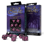 Call Of Cthulhu 7th Edition Dice Set, musta ja violetti)