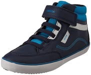 Geox Garçon J Gisli Boy B Sneakers, Navy/Petrol, 24 EU