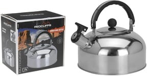  Stainless Steel Whistling Kettle Gas Hob Camping Whistling Kettle Stoves (2L)