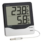 TFA Dostmann 30.1011 Thermomètre numérique avec écran large et affichage température intérieure et extérieure