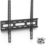 Support TV Mural Fixe Garantie 10 Ans (Support TV Mural Extra-Plat, 40kg , Robuste, pour écrans LCD/LED/OLED/Plasma de 81 cm à 191 cm (32 à 75""), VESA 400x400) Noir