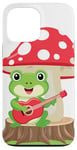 Coque pour iPhone 13 Pro Max Anime Kawaii Musical Frog Mushroom