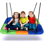 Balançoire Nid d'Oiseau pour Enfant Adultes Panier Réglable Jardin Charge max 150kg 115 x 75cm Extérieur/Intérieur