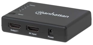 MANHATTAN AV HDMI 1.4 splitter 1x4 4K@30Hz UHD AC power