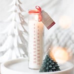 Christmas Advent Tube Candle White Vanilla Scented Fragrance Xmas Festive Gift