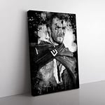 Big Box Art Clint Eastwood (2) Coal Black Canvas Wall Art Print Ready to Hang Picture, 76 x 50 cm (30 x 20 Inch), Multi-Coloured