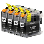 4 Black Ink Cartridges for use with Brother MFC-J4420DW, MFC-J5320DW, MFC-J680DW